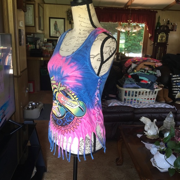 Women’s tie-dye Bahamas cut tank top - Picture 14 of 16